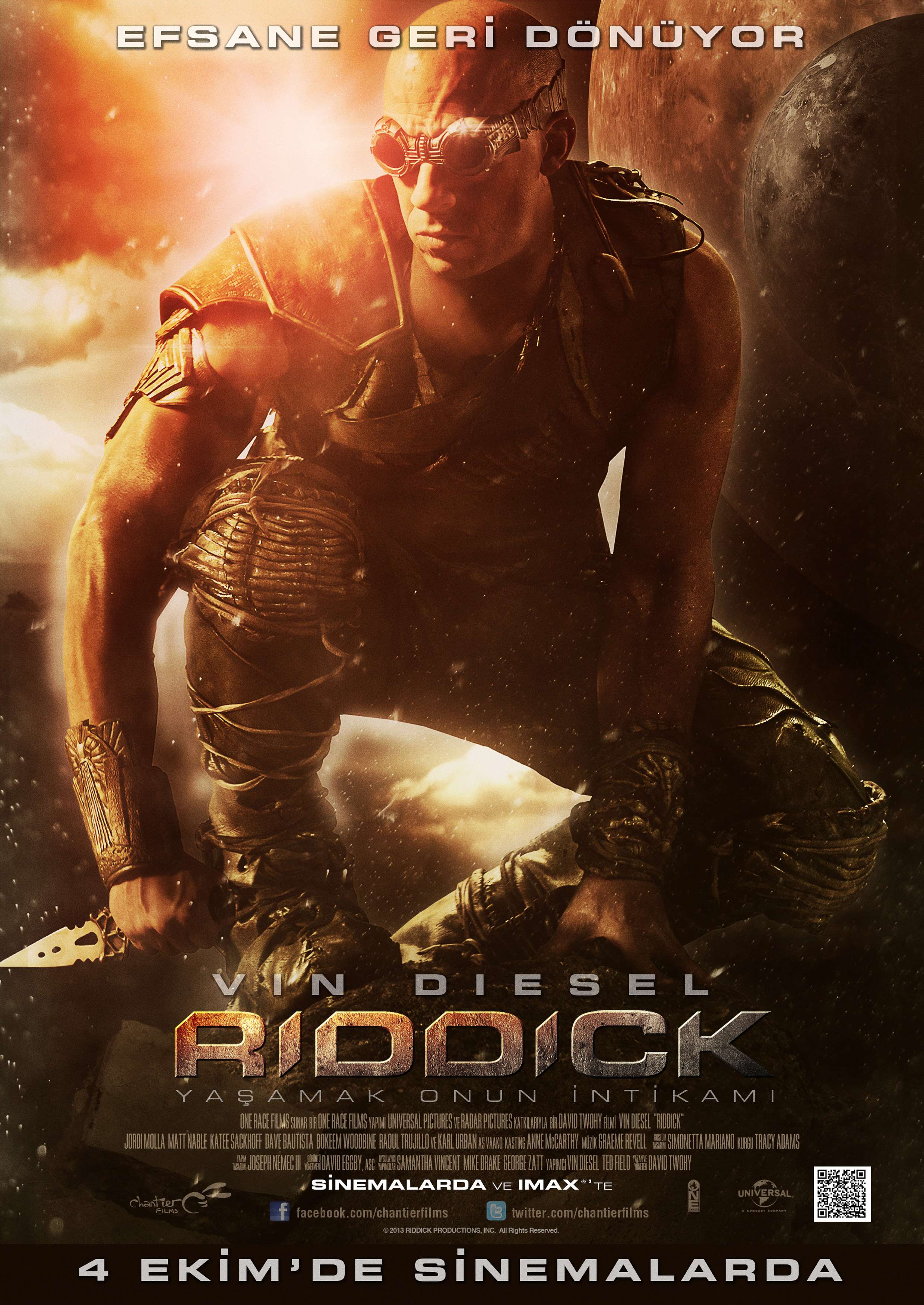 Riddick - 2013 Türkçe Dublaj 480p BRRip Tek Link indir